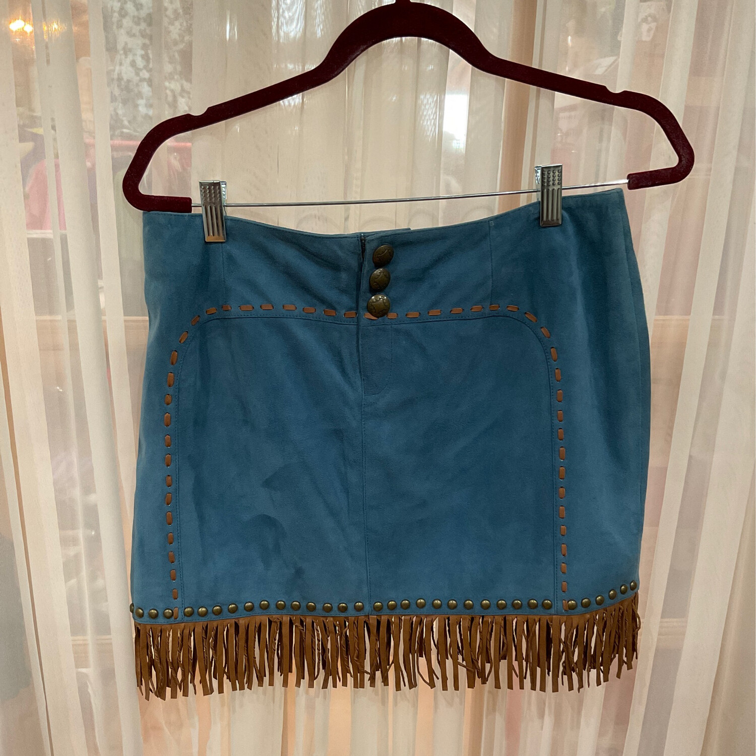 DD S1679 Roustabout Skirt Dark Bandanna Blue 