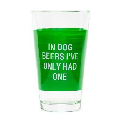About Face 127789 Dog Beers Pint Glass 