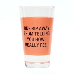 About Face 127788 One Sip Away Pint Glass 
