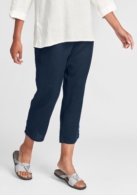 Flax 3022S3476 Pocketed Ankle Pant Midnight Petite