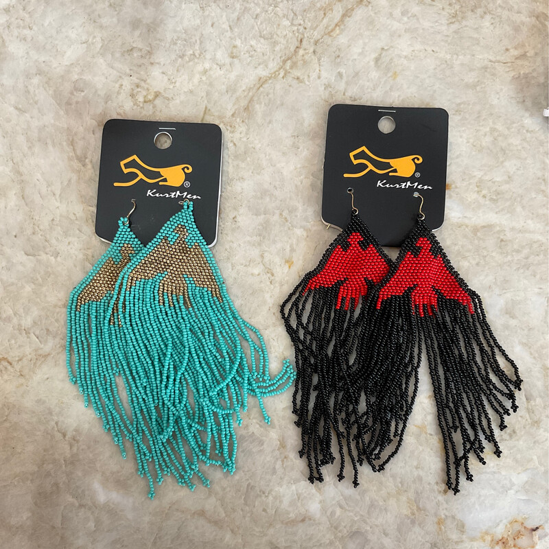 Kurtmen Asst Color T-Bird Earrings Large 