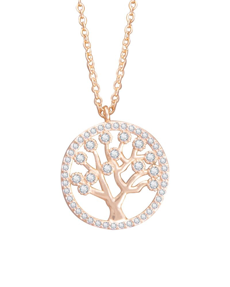  Amanda Blu Circle Tree Necklace Gold 