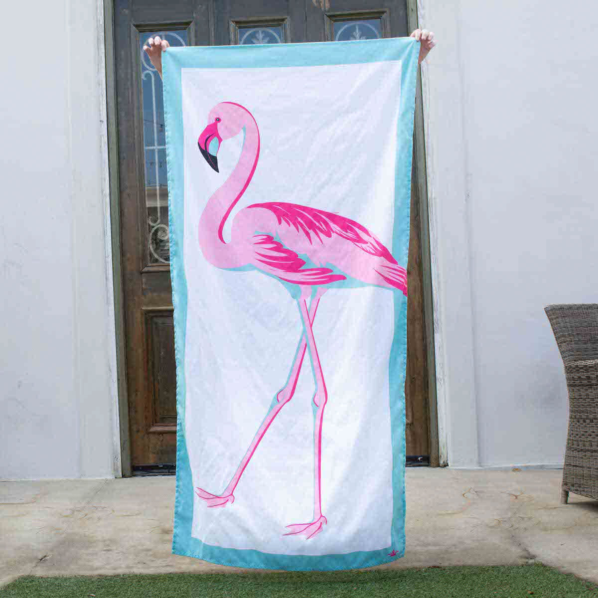 Caribbean Flamingo Beach Towel Aruba 34x70
