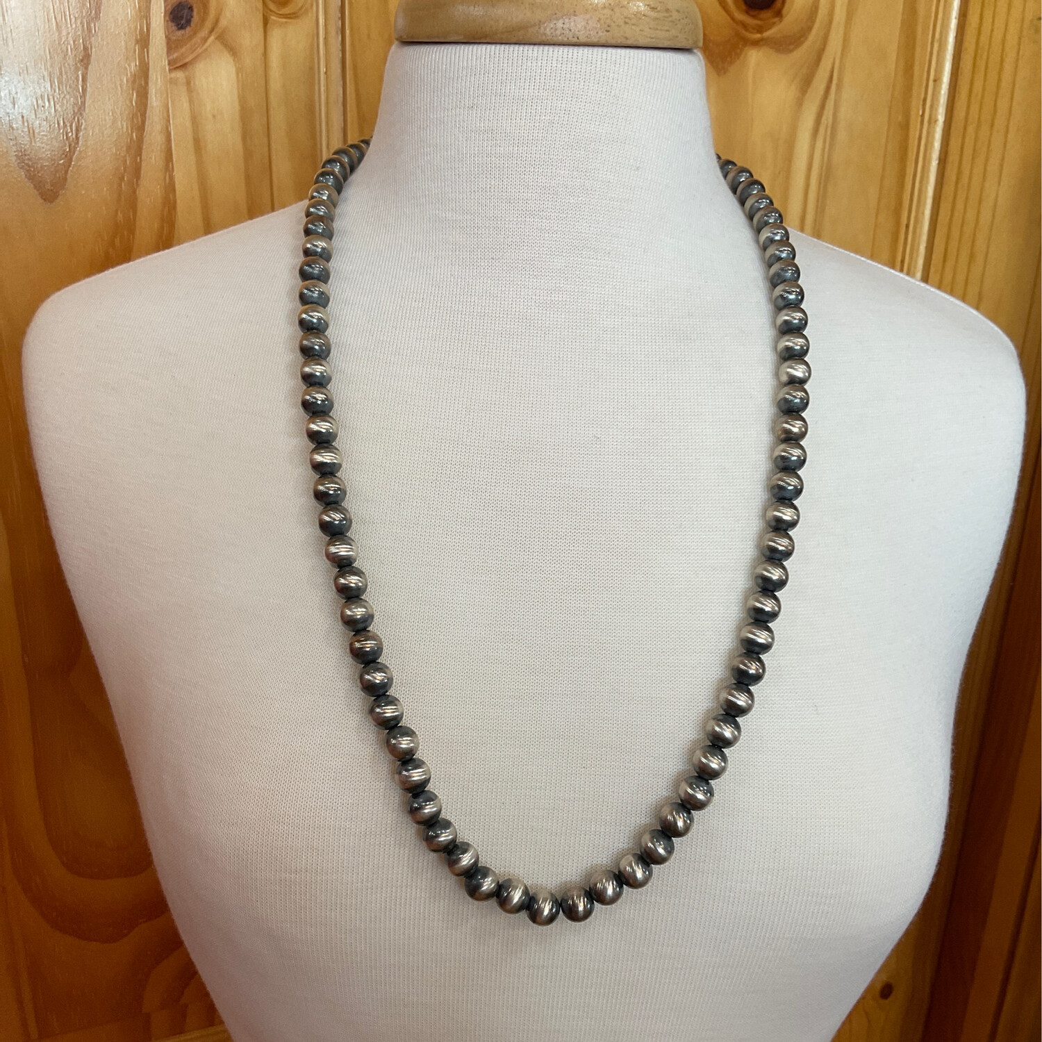 Silver Star #12345678 Beaded Necklace 