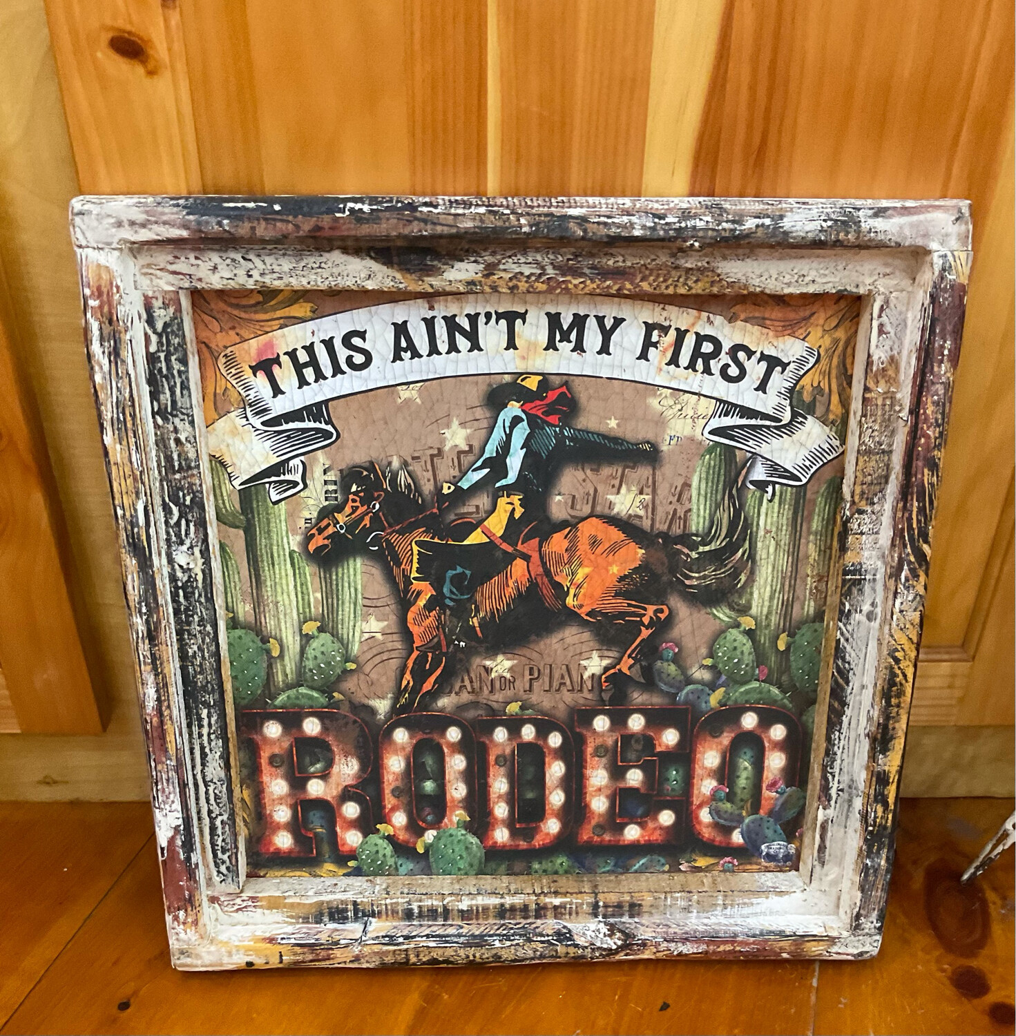 Troublemaker First Rodeo Small Square Picture 