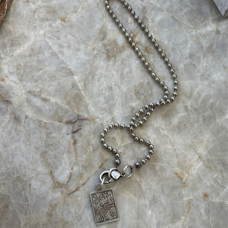 Troublemaker Kick Pendant On  Ball Chain 