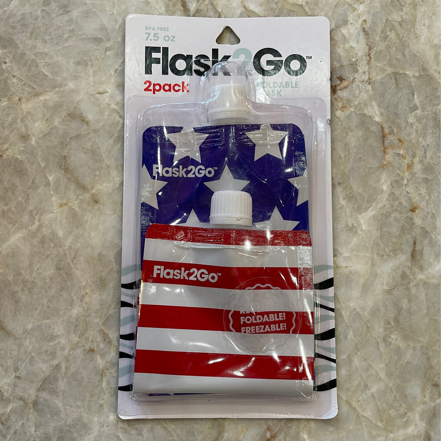 Source 1 F2G-USA Stars & Stripes Flask 2GO 