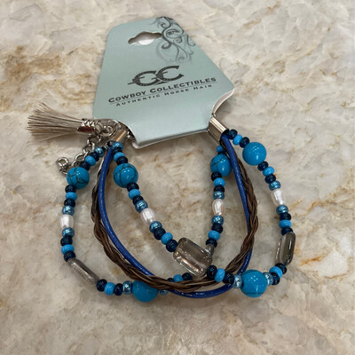 Cowboy Collectibles B8-21 Prescott Bracelet Pearl Multi Blue 