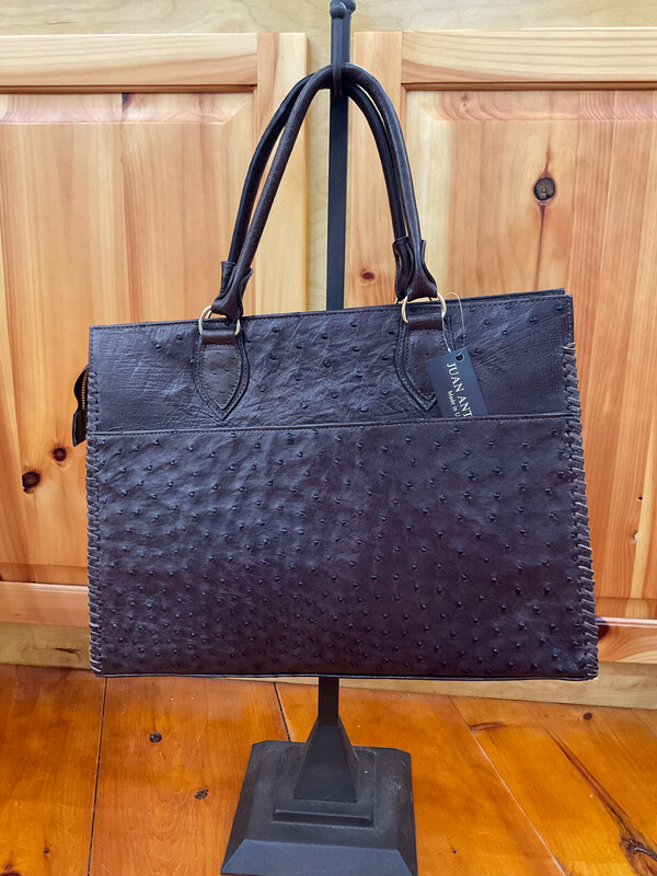 Juan Antonio 2060 Cango Tobacco W/Gold Hardware Bag 