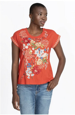Johnny Was J12522-6 Josephine Relaxed Tee 