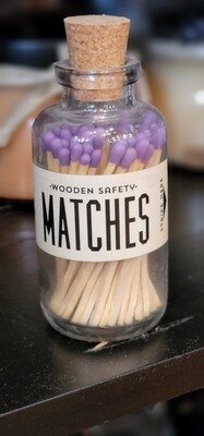 MM PUR301 3" Mini Apothecary Purple MAtches 