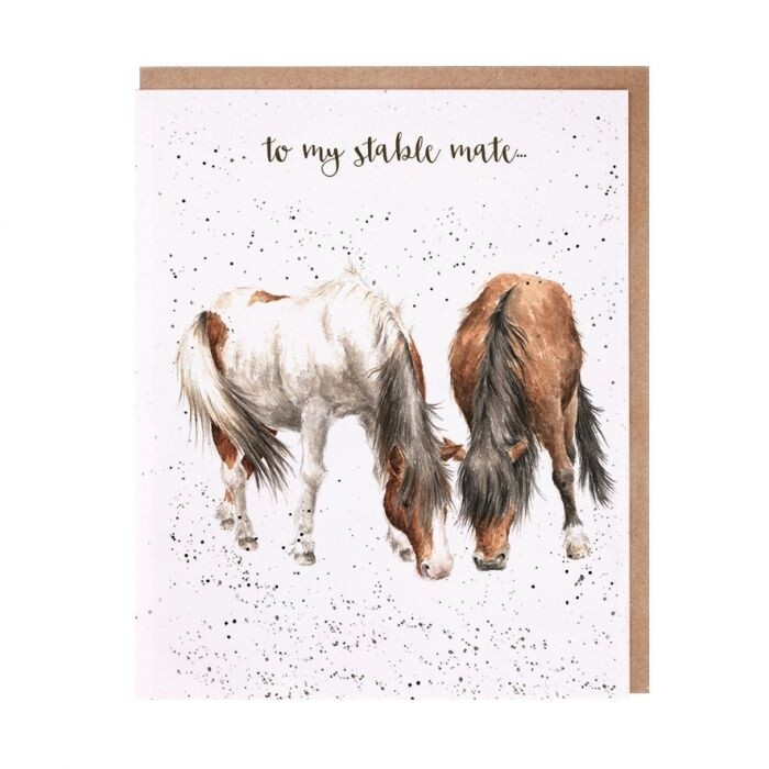 Wrendale AOC058 Stable Mates Horse Card 