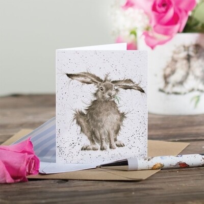Wrendale GE017 Hare Brained Enclosure Card 