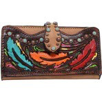 Double J LW185 Ladies Feather Wallet 