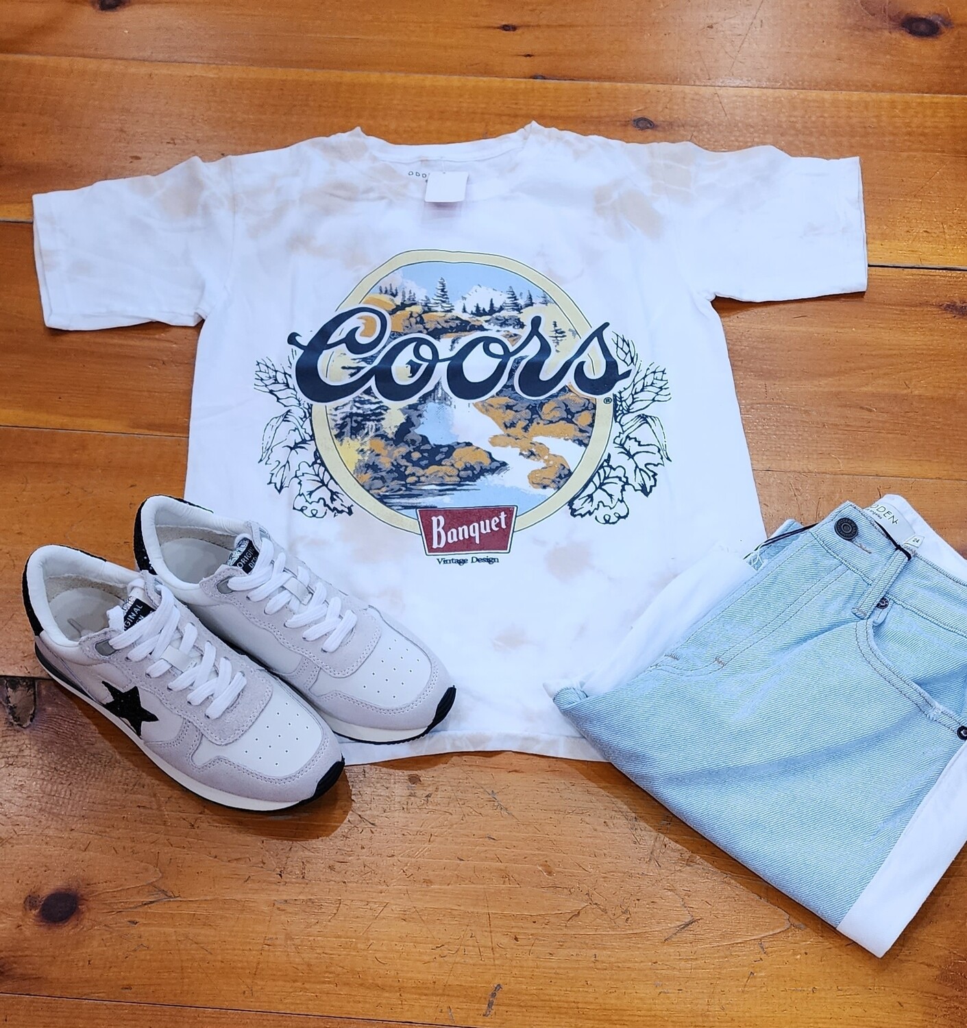 Recycled Karma 401363 Tie Dye Coors Banquet SS Tee