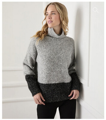 Karen Kane 4L89575 Colorblock LS Sweater 