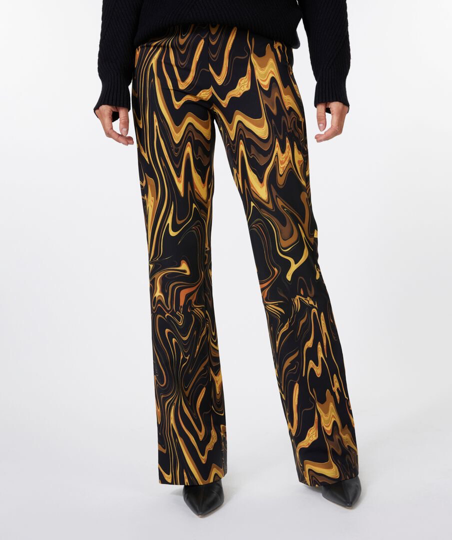 Esqualo W2230715 Flair Trousers Swirl Print