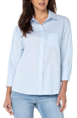 Liverpool LM8167G52 Oversized Button Down Blouse