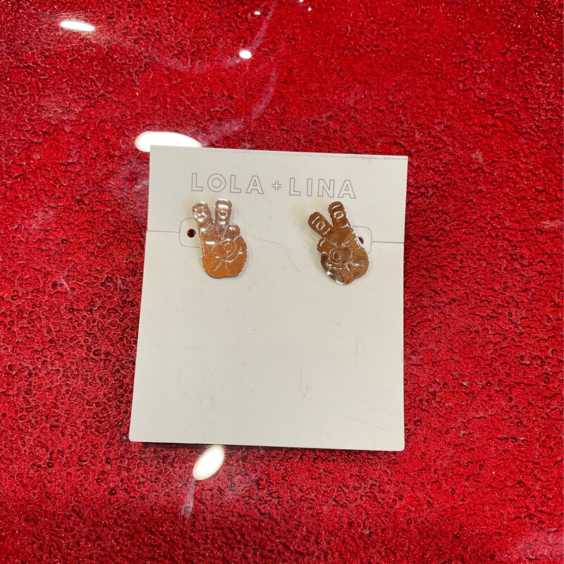 Lola + Lina Knuckle Up Stud Earring - Silver