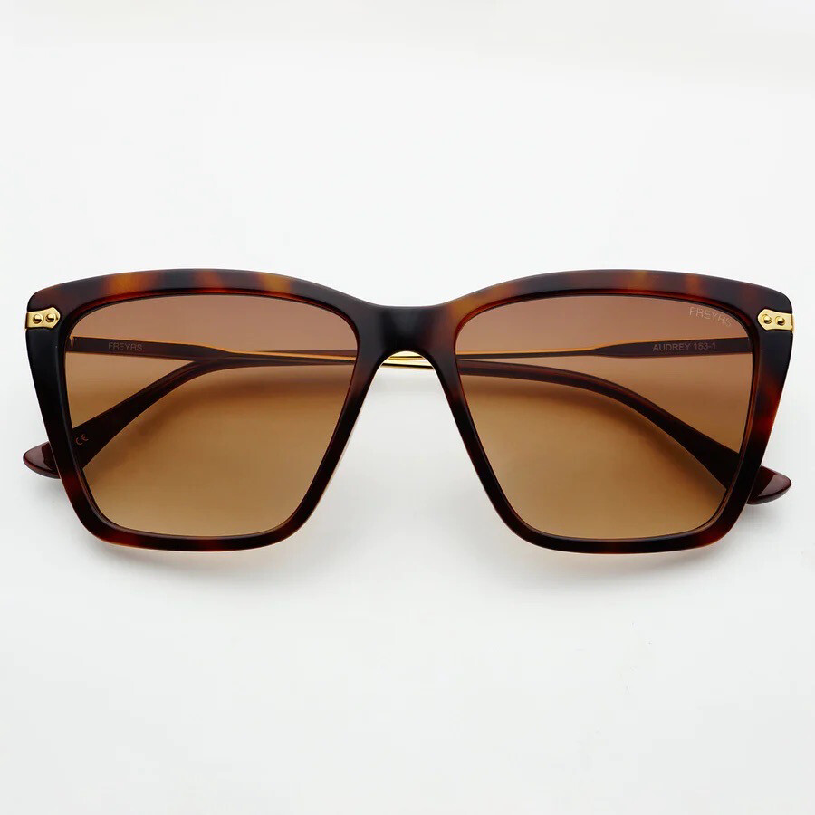 Freyrs 153-1 Audrey WHS Tortoise Brown Sunglasses 