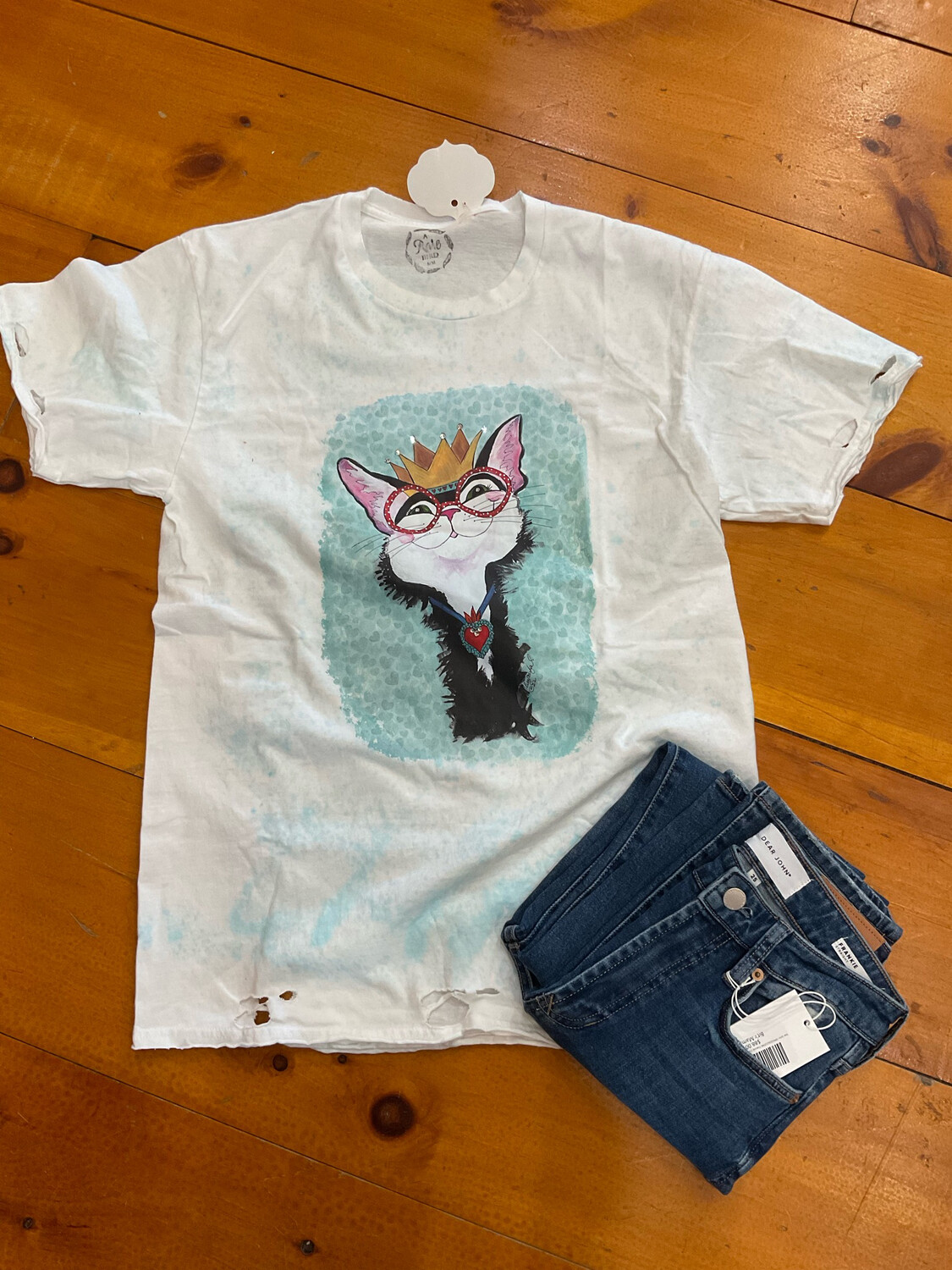 A Rare Bird LS Cat Tee Shirt 