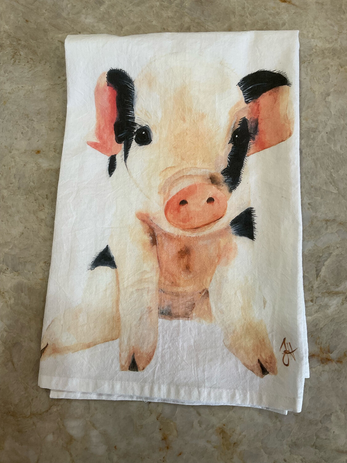 Dolly Estelle Kitchen Towels Suzie Q Pig 