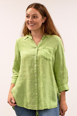 Kyla Seo KYC0889 3/4 Tab Brie Shirt Emb Back