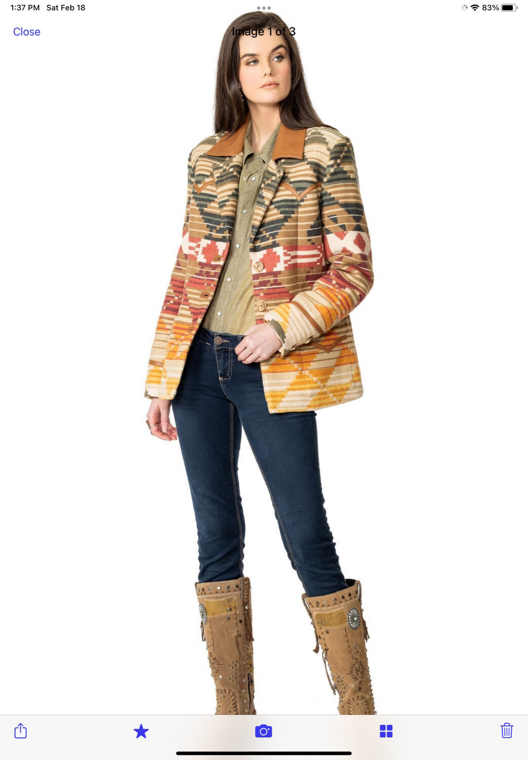 Double D C3011 Yellowstone Camo Blanket Jacket 