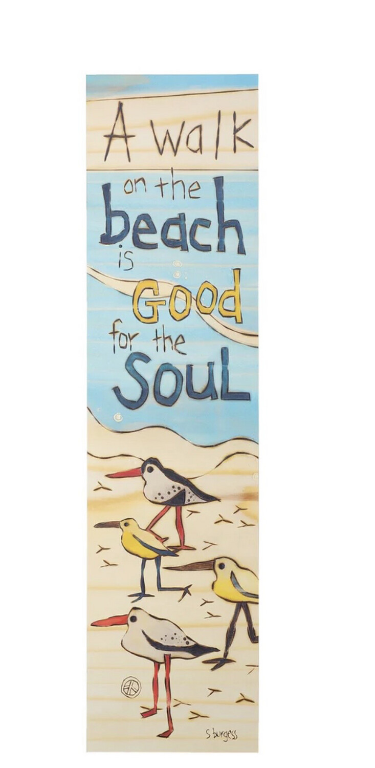 Enesco 6011352 Paint Walk On The Beach Sign 