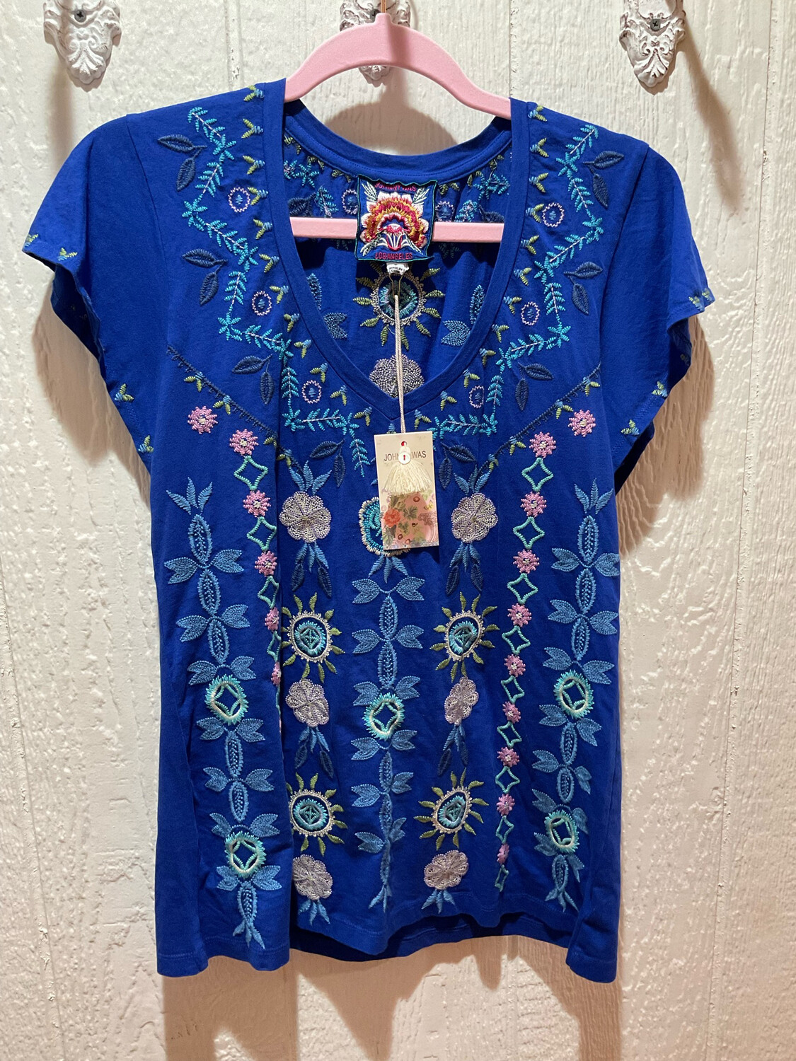 Johnny Was J167232 Oriel Flutter Sleeve Tee