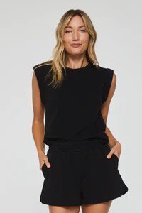 Another Love VCKN1627BLK Reagan Sleeveless Top 