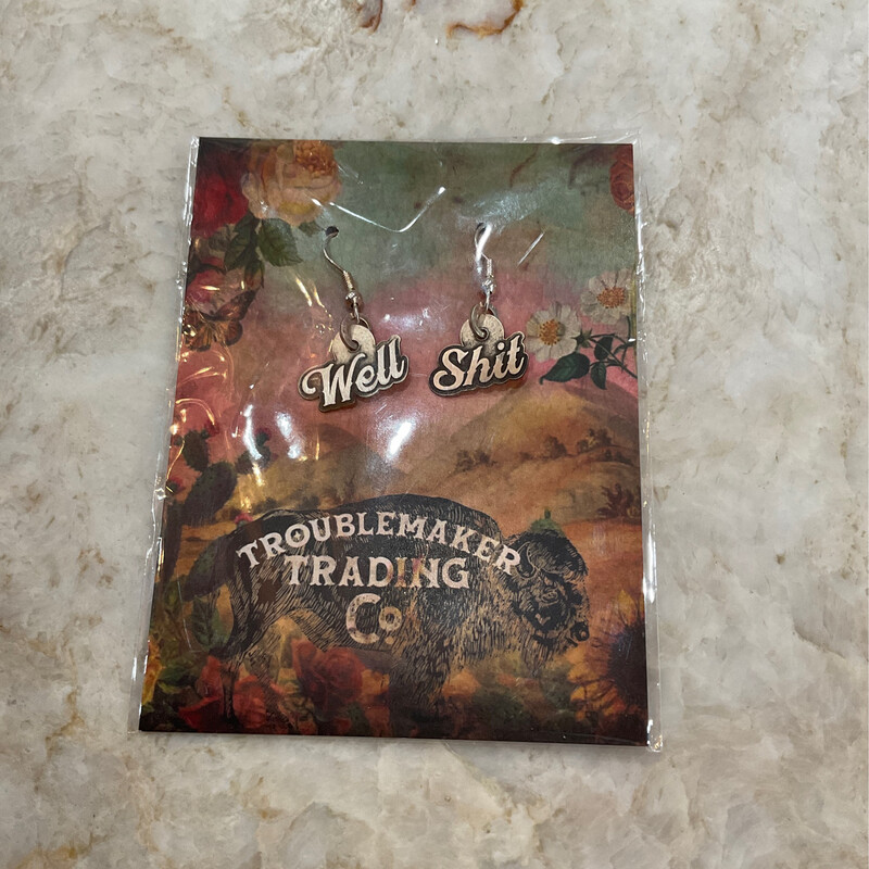 Troublemakers J34 Well Shit Earrings