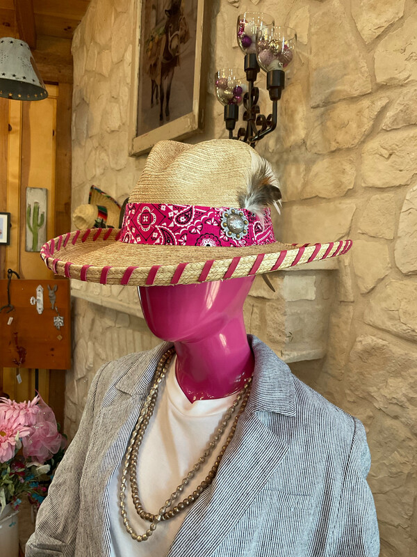 Laura Ingalls  HH-274PK  Country Girl Gus Palm Hat