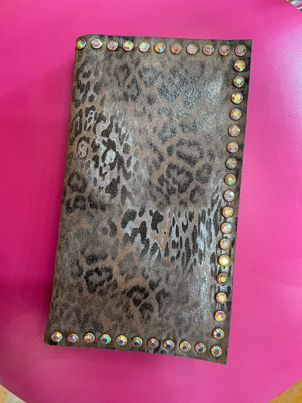 Keep It Gypsy 870 Luxe Journal Small Animal Print  W/Stones