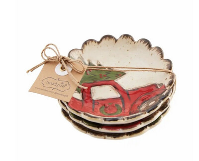 Mudpie 41230005T Truck Farmhouse Dipping Dishes 