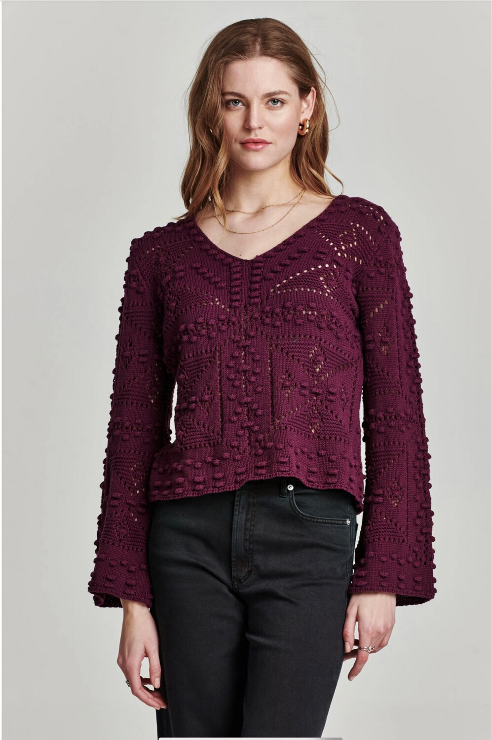 Another Love CSW3108PRN Bell LS Sweater Maxine 