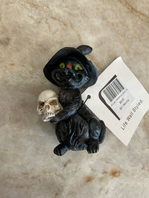 Gift Craft 599308 Cat Witch Figurine 