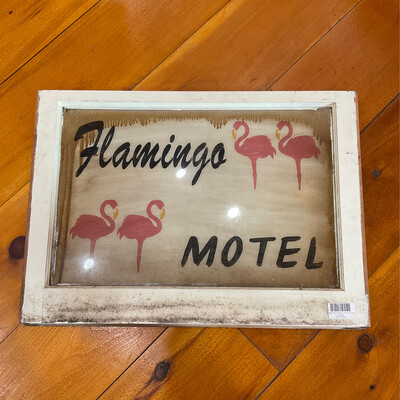 Window Frame Picture Flamingo Hotel 