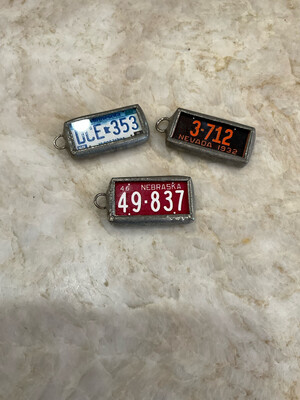 Amy Labbe License Plate Charms 