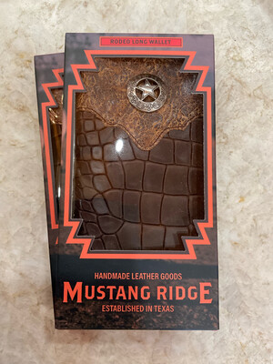 Mustang Ridge W182 Mens Wallet Leather Star Concho