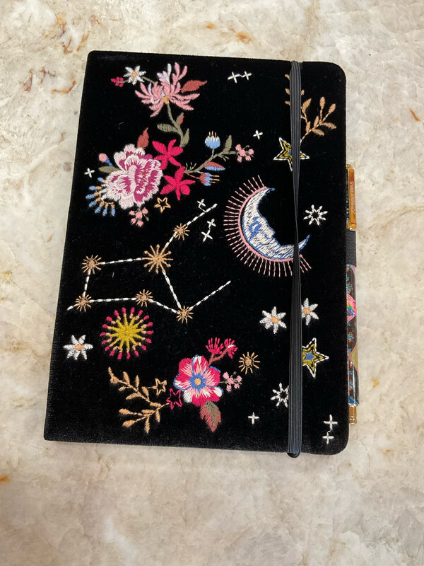 Johnny Was H45223-8 Celestin Journal &amp; Pen Set BLK