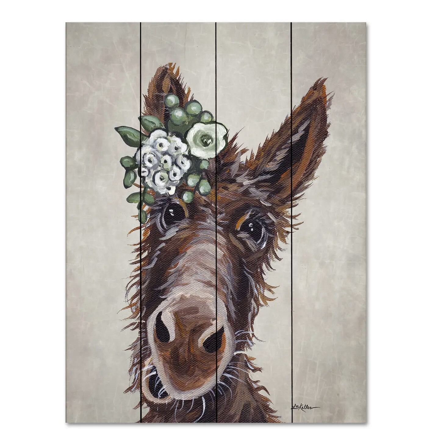 Hippie Hound Wood Donkey Sign 
