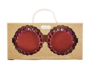 Mud Pie 12600274R Red Rd Toddle Girl Sunglasses 
