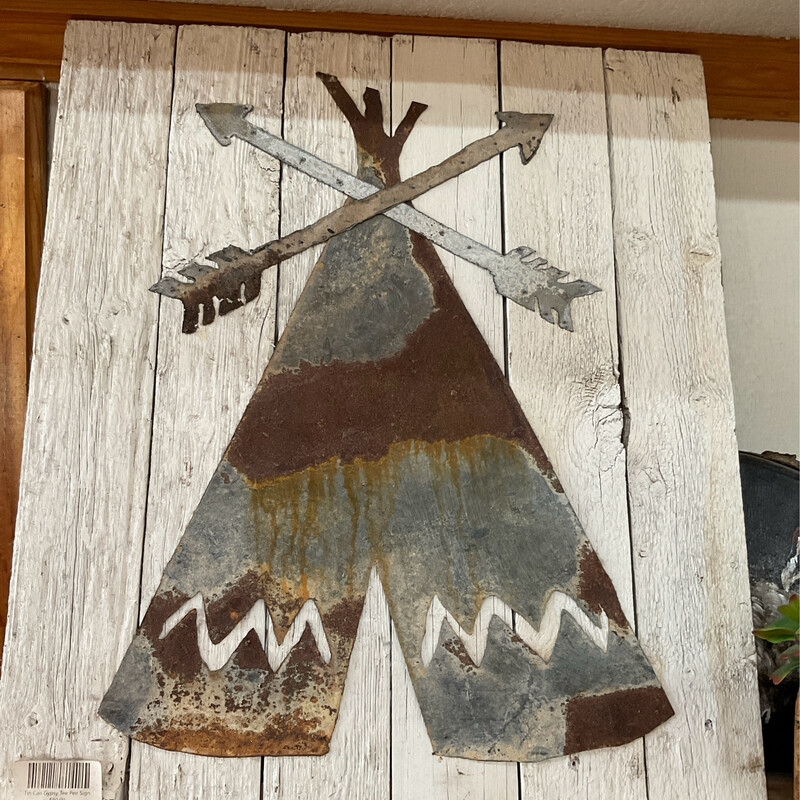Tin Can Gypsy Tee Pee Sign 