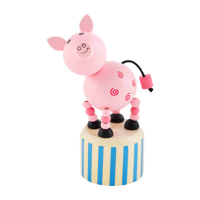 Mud Pie 10760217P Collapsible Pig Toy 