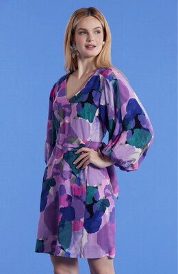 Tyler Boe 73122A VAL- silk watercolor dress