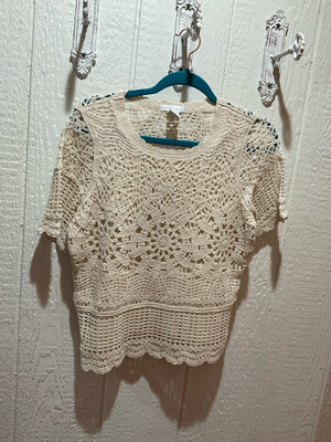 Design History ODS2012060 Crochet sweater-natural