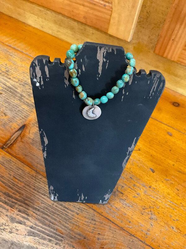 Love Token 20383 Stretch Bracelet Turq W/Moon 