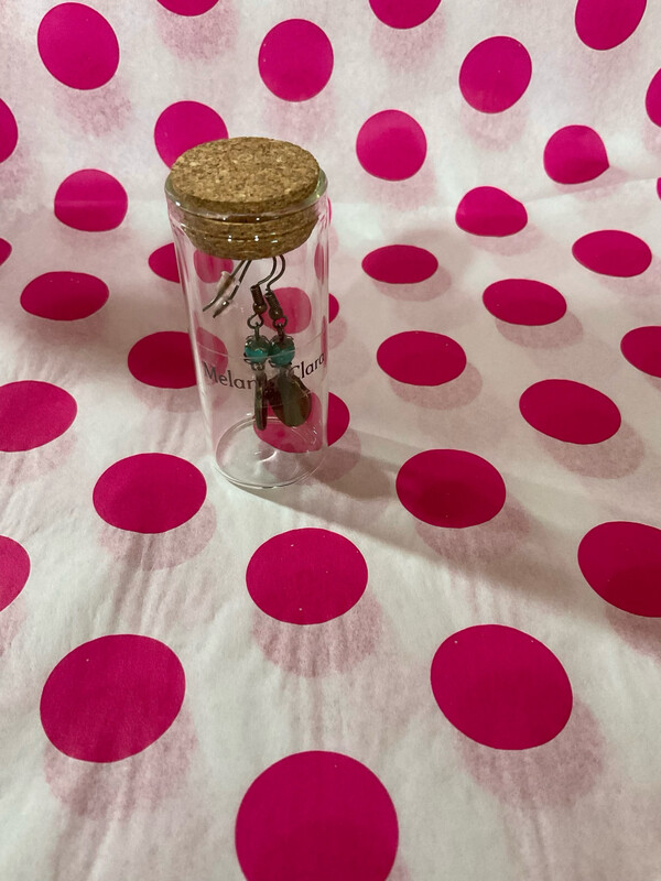 Melania Clara religious charm earrings