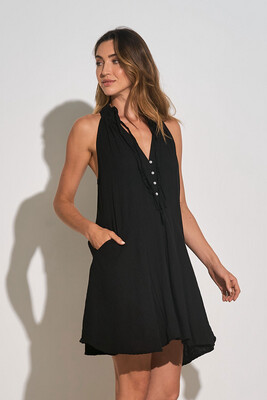 Elan DG5621 Halter Dress-black